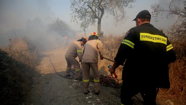 Σπάρτη: Φωτιά σε δασική έκταση στην Ανατολική Μάνη