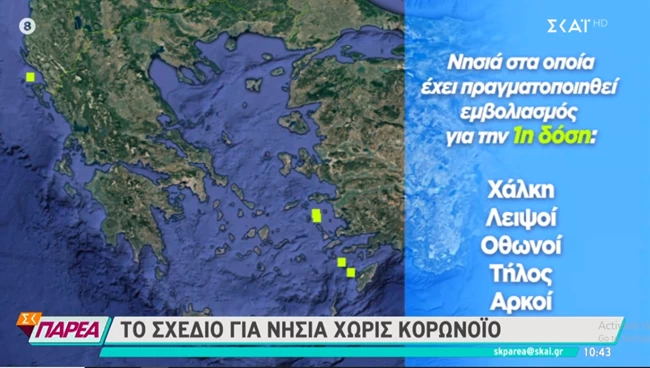 Εμβόλια στα νησιά