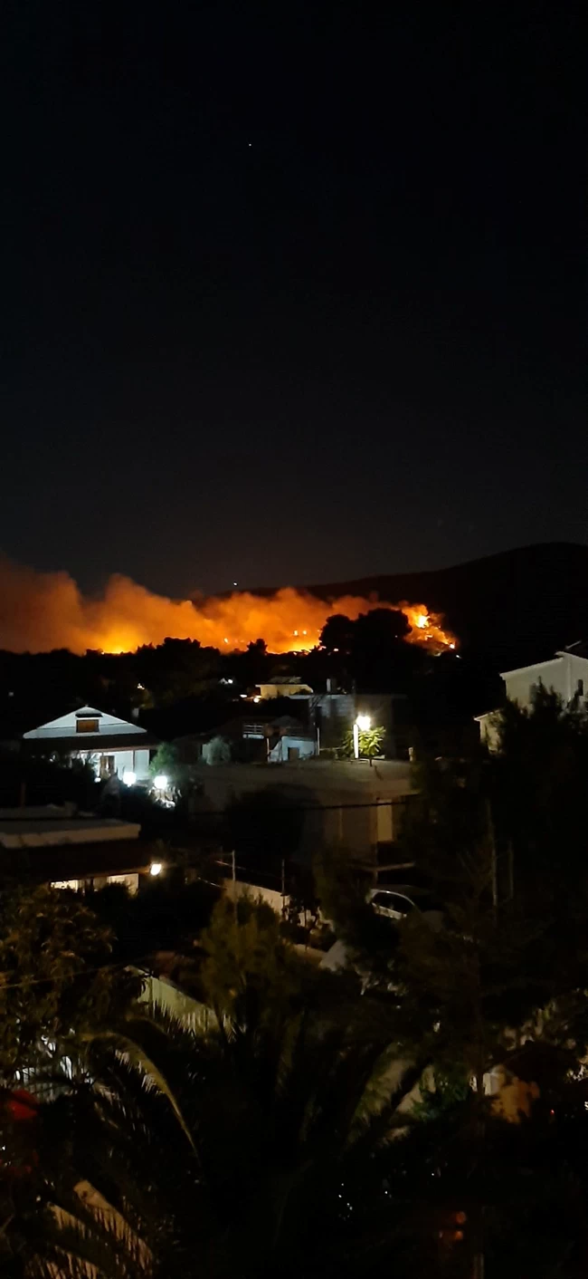 Φωτιά στη Νέα Μάκρη - Δύο μέτωπα σε εξέλιξη στην περιοχή - Εκκενώθηκαν σπίτια [Εικόνες - Βίντεο]