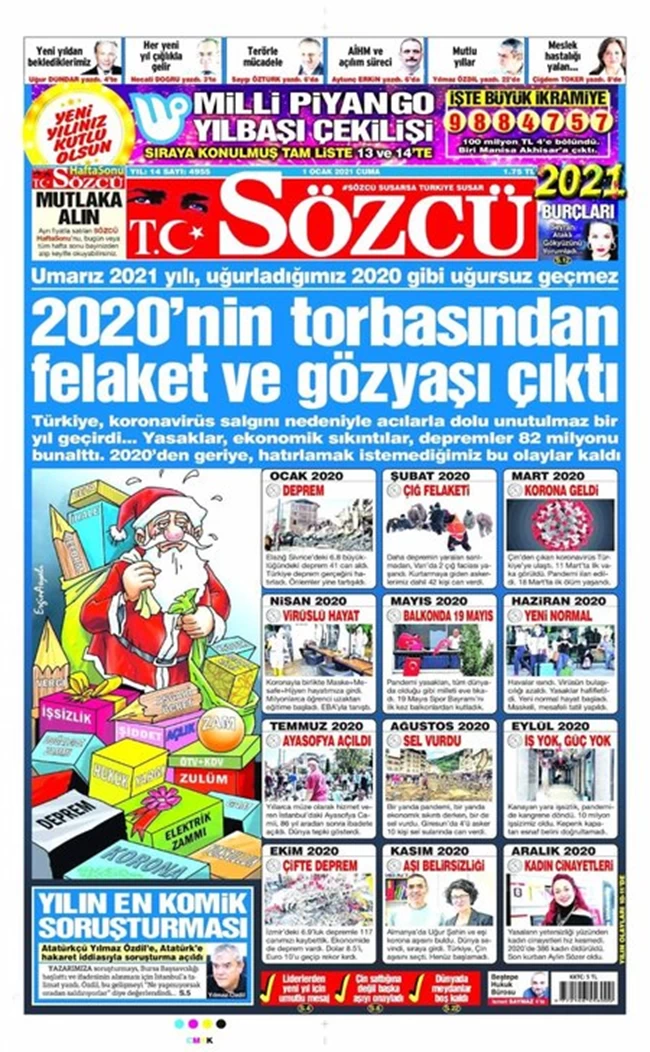 Οργή Ερντογάν για την εφημερίδα "Sözcü" - Χαρακτήρισε "αρνητική εξέλιξη" τη μετατροπή της Αγια-Σοφιάς σε τζαμί