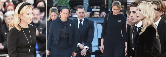 Τις έσβησε όλες η μητέρα της Τατιάνας Μπλάτνικ: Η αριστοκρατική εμφάνιση με μαύρο κρουαζέ blazer dress και πέρλες
