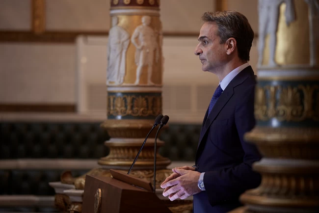 Μητσοτάκης στη βράβευση Τζον Κέρι: "Η Ελλάδα τιμά τη διαρκή προσήλωση των ΗΠΑ στην ιδέα της Ελευθερίας"