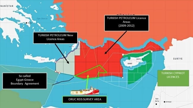 Προκαλεί ξανά με νέο χάρτη η Τουρκία: Τo Oruc Reis σε απόσταση αναπνοής από την Κάρπαθο