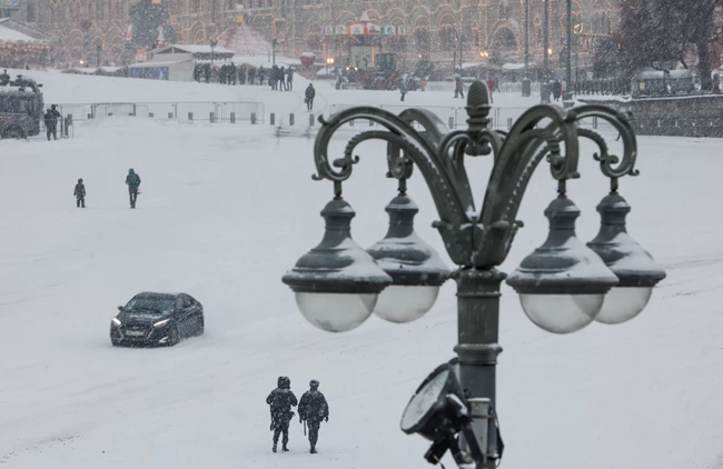 Μόσχα χιονοθύελλα