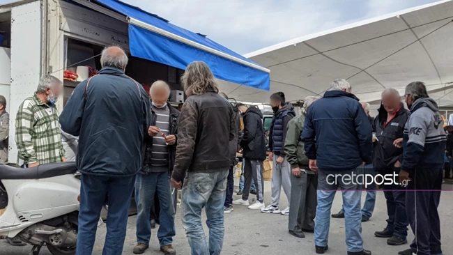 Λαϊκή αγορά στο Ηράκλειο Κρήτης