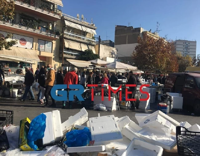 Θεσσαλονίκη κορονοϊός λαϊκή