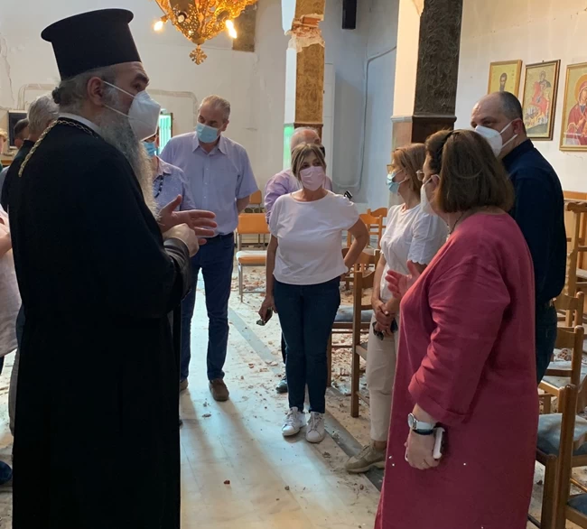 Αυτοψία Μενδώνη σε μνημεία σε Λάρισα, Τύρναβο και Ελασσόνα