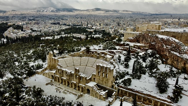 Αθήνα Χιόνια