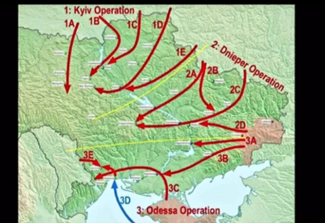 Ο χάρτης της ρωσικής εισβολής στην Ουκρανία - Ταυτόχρονη επίθεση από τρία σημεία