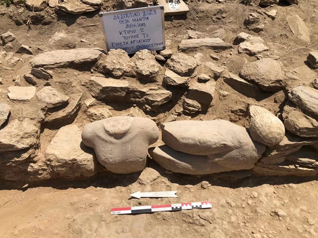 Ανασκαφές στο Δεσποτικό: Βρέθηκε εντυπωσιακό άγαλμα από παριανό μάρμαρο και νέο κτίριο 4 δωματίων ανασκαφεσ δεσποτικο