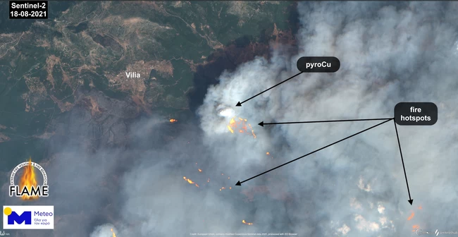 Φωτιά Βίλια meteo