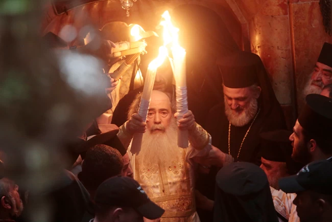 άγιο φως ιεροσόλυμα