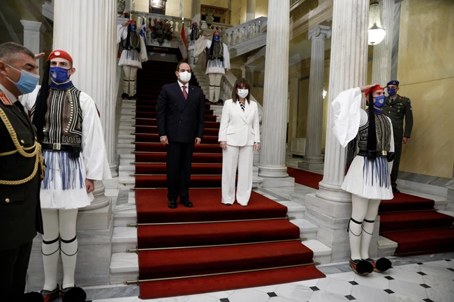 Σακελλαροπούλου - Αλ Σίσι: Στρατηγική συνεργασία Ελλάδας-Αιγύπτου στην Ανατολική Μεσόγειο
