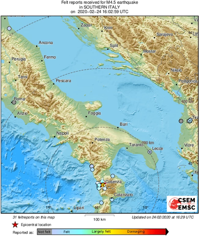 seismos italia