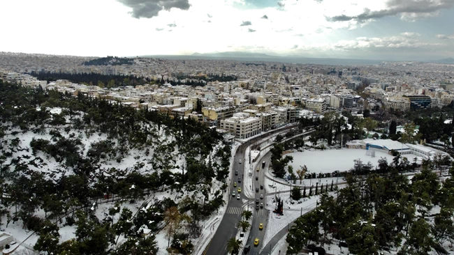 Αθήνα Χιόνια