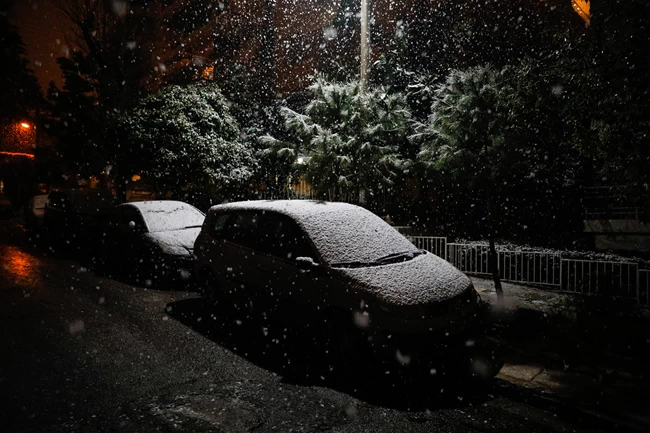 Αθήνα χιόνι