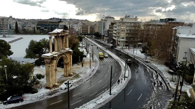 Αθήνα Χιόνια