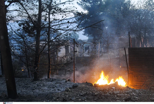 Φωτιά στον Σχίνο Κορινθίας: Σκληρή μάχη με τις φλόγες - Στάχτες σπίτια και μεγάλες εκτάσεις δάσους - Εκκενώθηκαν οικισμοί