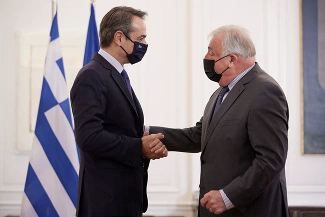 Συνάντηση Κυριάκου Μητσοτάκη με την αντιπροσωπεία της Γαλλικής Γερουσίας στο Μέγαρο Μαξίμου - Τι συζήτησαν