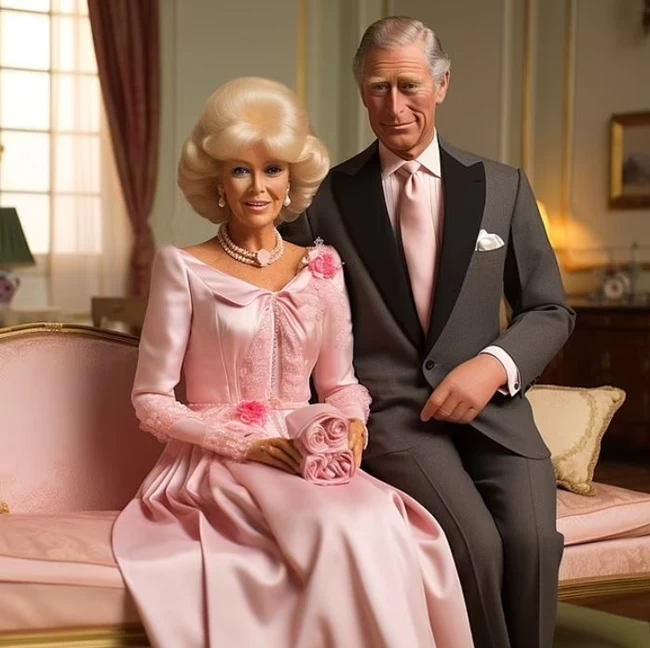 Royals in pink: Η βασιλική οικογένεια στη Barbieland - Ο Κάρολος και η Καμίλα ως Μπάρμπι και Κεν