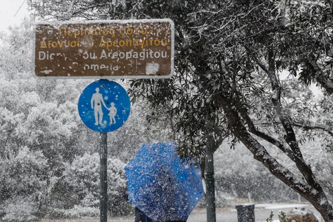 χιόνια αθήνα