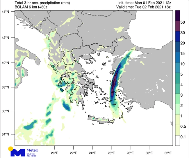 Πλημμύρες και στην Πάτμο: Κλειστά τα σχολεία στο νησί