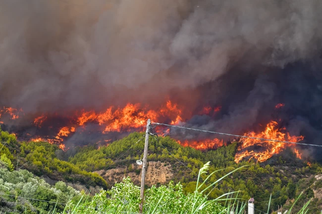 Φωτιά στην Αρχαία Ολυμπία