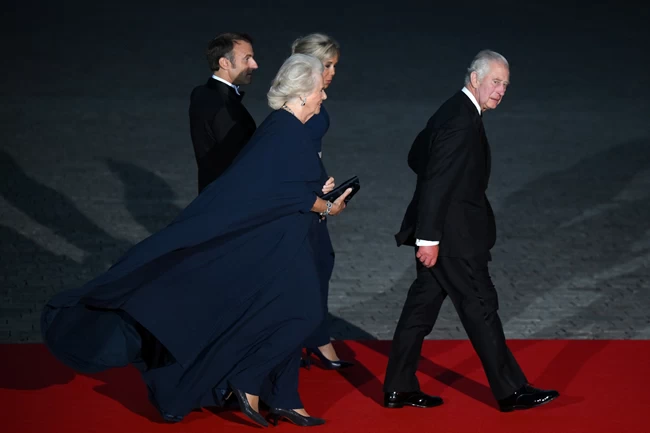 macron king charles