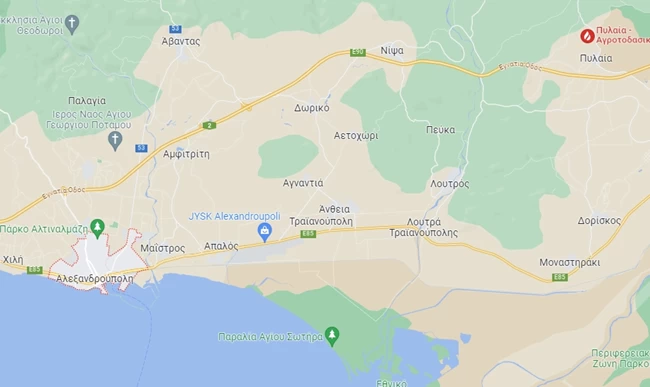 Χάρτης Αλεξανδρούπολης