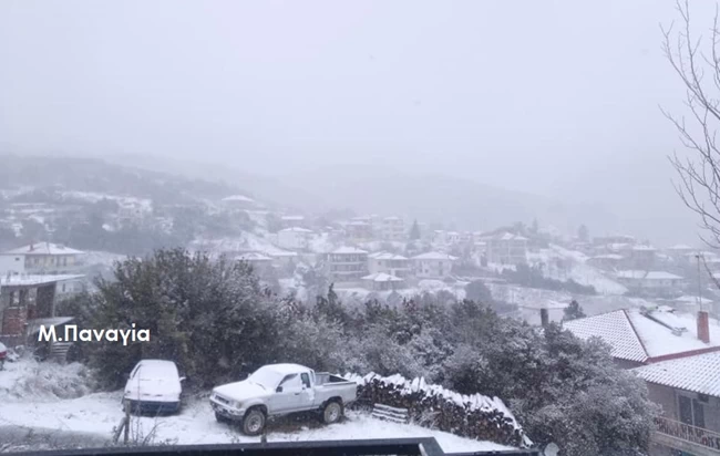 Χαλκιδική χιόνια
