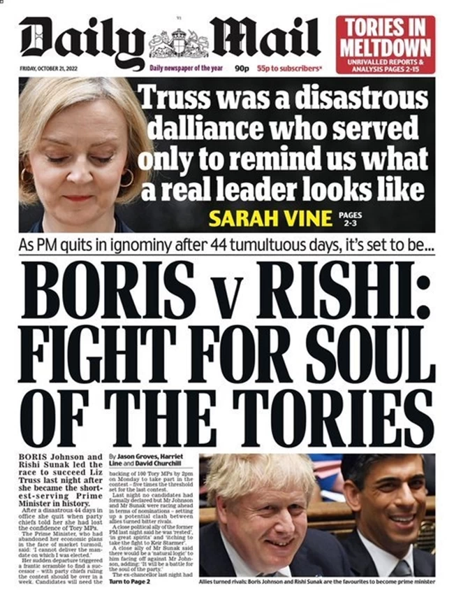 TRUSS DAILY MAIL