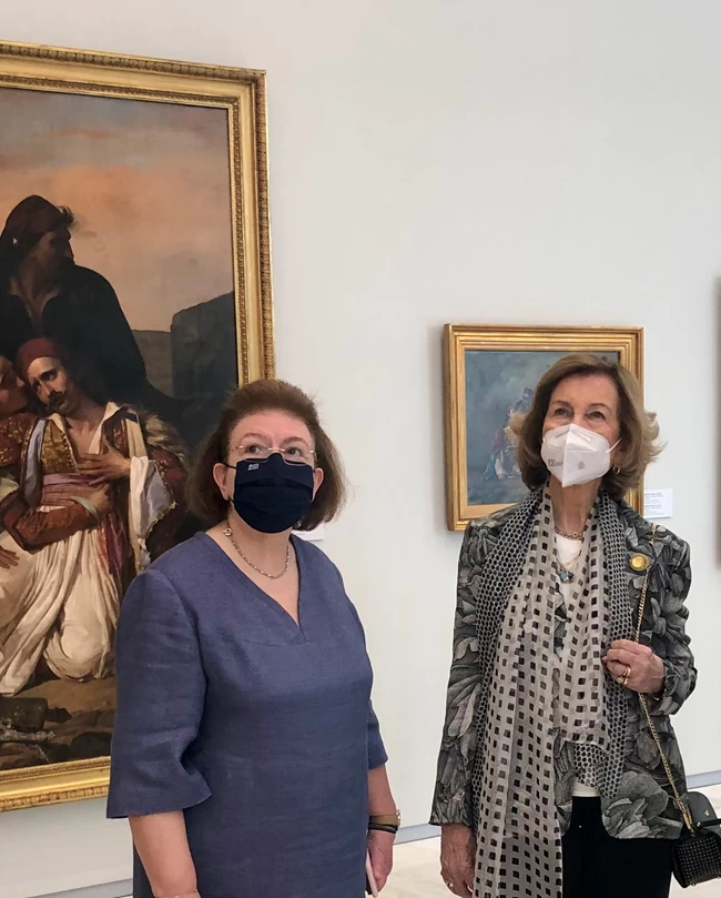 Στην Εθνική Πινακοθήκη η Σοφία της Ισπανίας - Ενθουσιασμένη με την έκθεση για το 1821