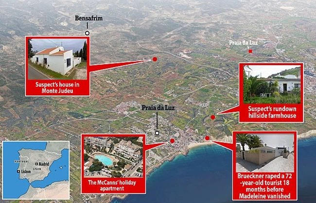 Χάρτης εξαφάνισης Μαντλίν
