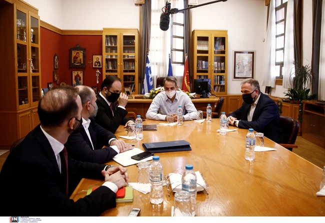 Ο Κυριάκος Μητσοτάκης στην Καλαμαριά