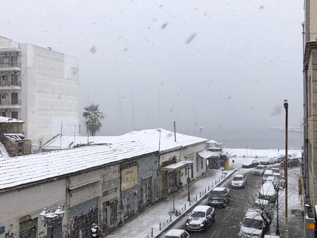 Βόλος χιόνια