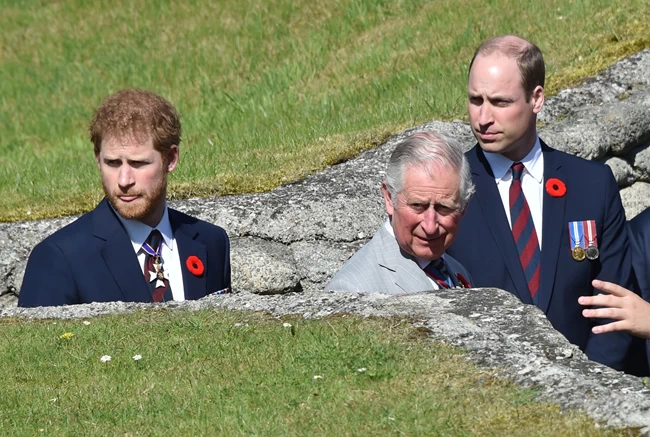 King Charles Prince Harry and Prince William