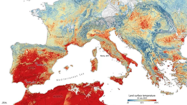 ΚΑΥΣΩΝΑΣ ΕΥΡΩΠΗ ΧΑΡΤΗΣ ΙΟΥΛΙΟΣ 2023