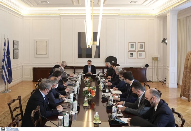 Κυριάκος Μητσοτάκης: Συνάντηση με τους δημάρχους της Δυτικής Αττικής