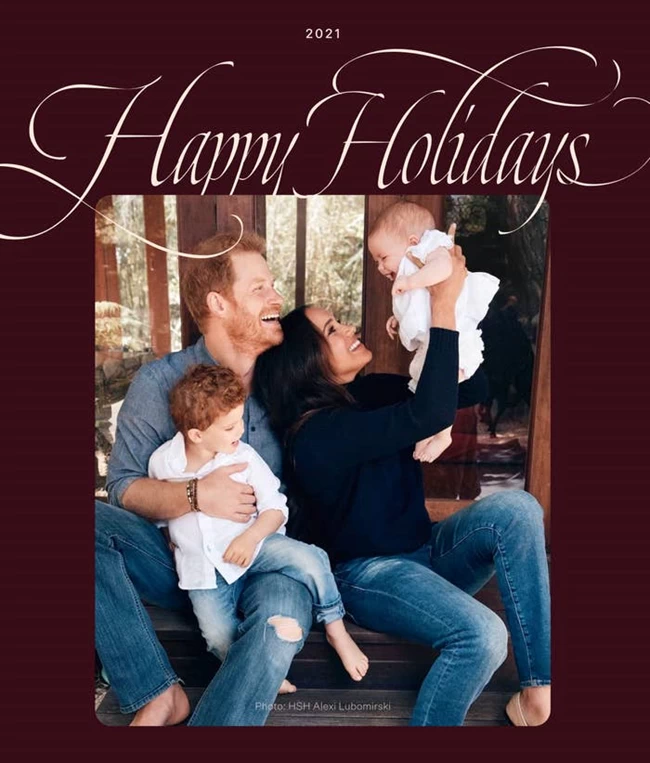 Χάρι και Μέγκαν: Δημοσίευσαν για πρώτη φορά φωτογραφία της Λίλιμπετ - Η χριστουγεννιάτικη κάρτα των Σάσεξ