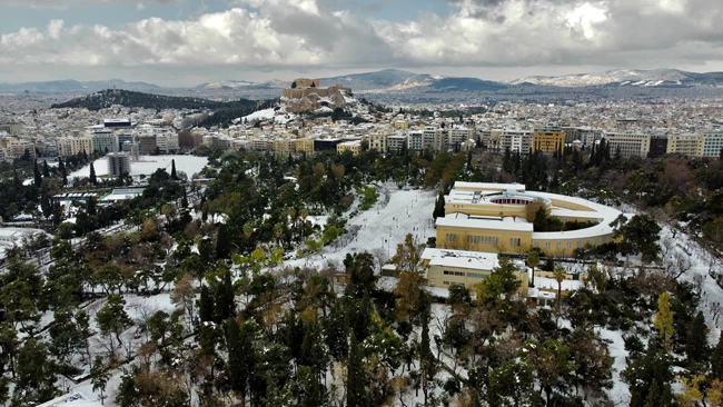 Αθήνα Χιόνια
