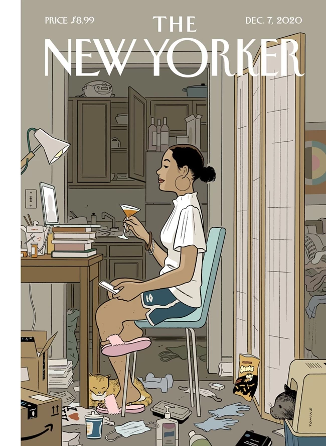 Το περιοδικό New Yorker τα είπε όλα με ένα ιστορικό εξώφυλλο: Η ζωή επί πανδημίας κορονοϊού