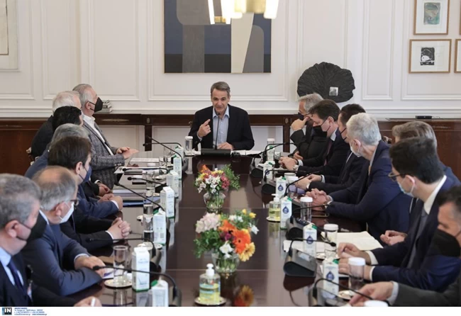 Κυριάκος Μητσοτάκης: Συνάντηση με τους δημάρχους της Δυτικής Αττικής