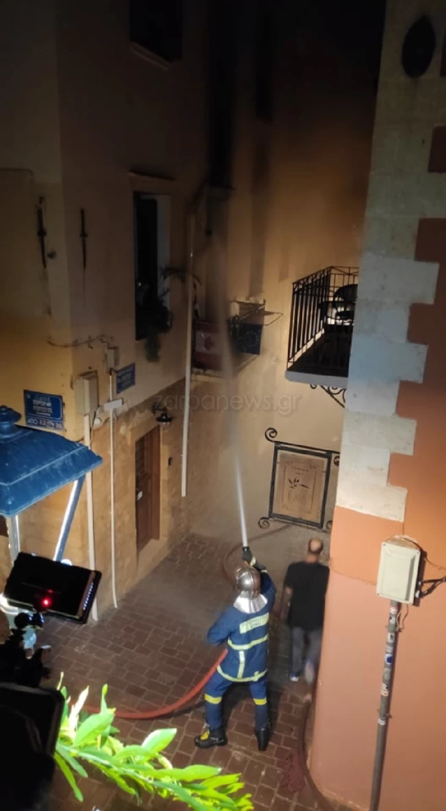 Φωτιά σε σπίτι στα Χανιά