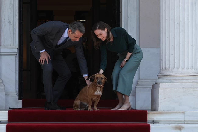Ο Πίνατ μαζί με τον Κυριάκο Μητσοτάκη και τη Σάνα Μάριν
