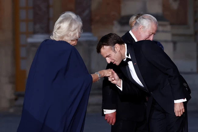 macron king charles