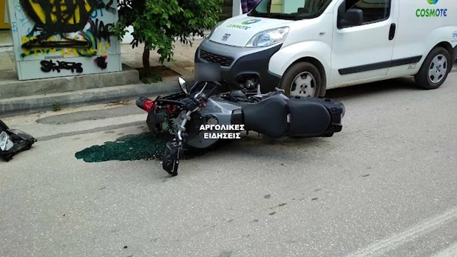 τροχαιο αργος γυναικα μηχανη