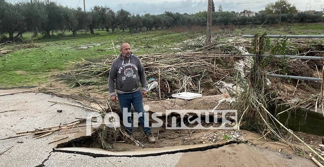 Κακοκαιρία: Αίτημα για να κυρηχθεί σε κατάσταση εκτάκτου ανάγκης η Ηλεία - Ξεκίνησε η καταγραφή των ζημιών