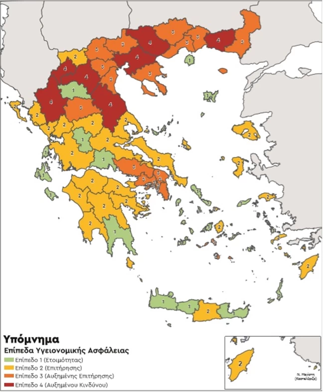 χάρτης κορονοϊός