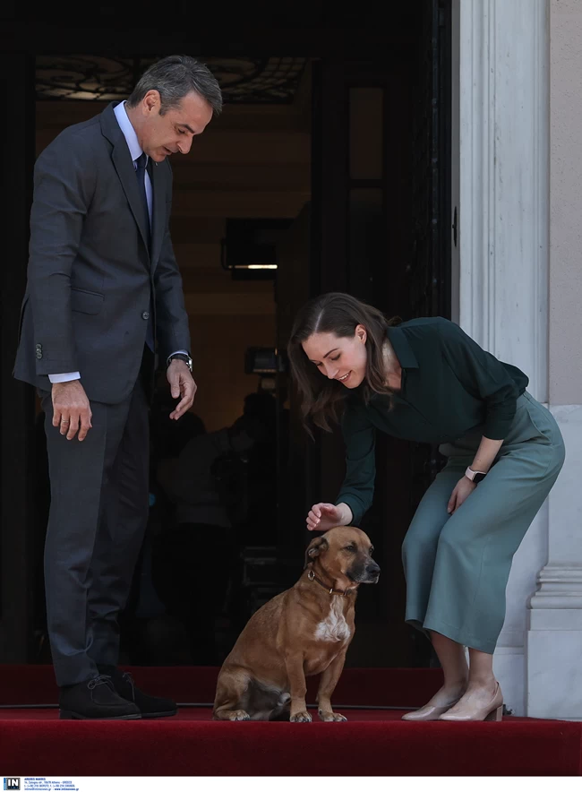 Ο Πίνατ μαζί με τον Κυριάκο Μητσοτάκη και τη Σάνα Μάριν