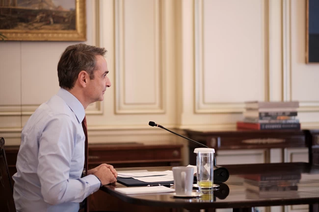 Μητσοτάκης τηλεδιάσκεψη Δυτικά Βαλκάνια